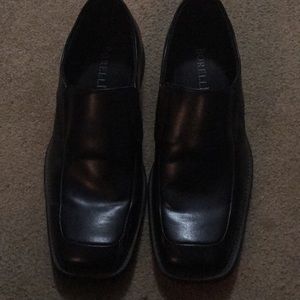 Black loafers